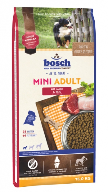 Bosch Mini Adult mit Lamm & Reis Hundefutter